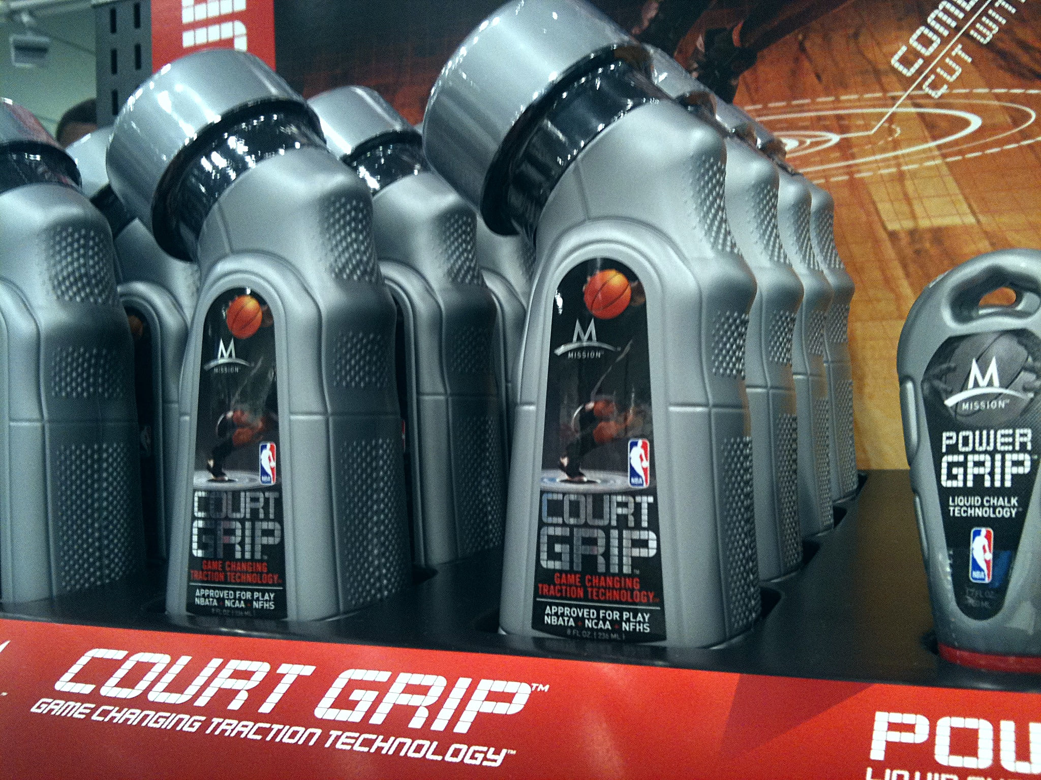 Court Grip and Power Grip on the tray